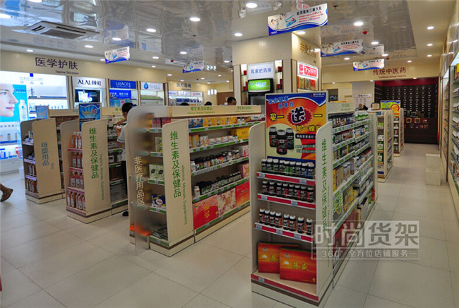 藥店貨架_雙面藥店貨架